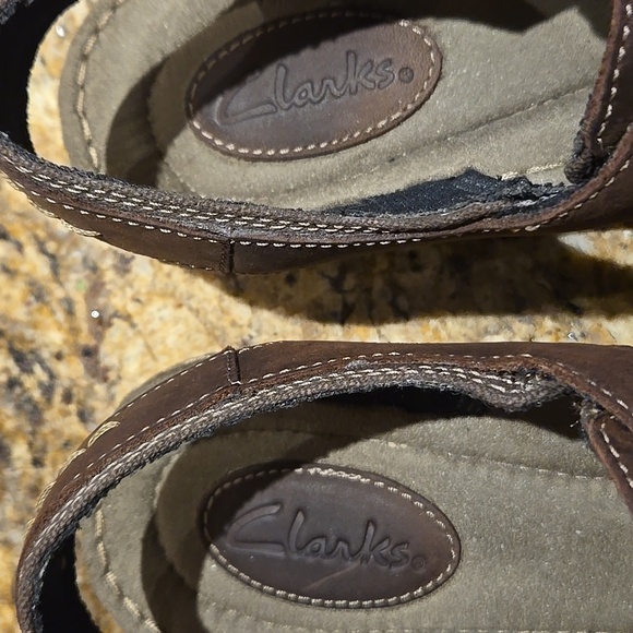 Mens, Clark's Gladiator Sandals, Leather, Brown, Size 11M - Picture 3 of 7